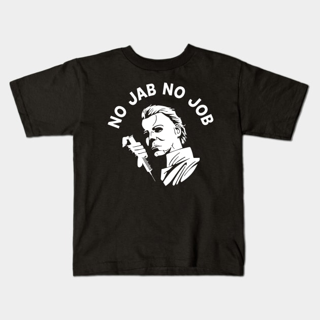 no jab job please be aware 2 Kids T-Shirt by rsclvisual